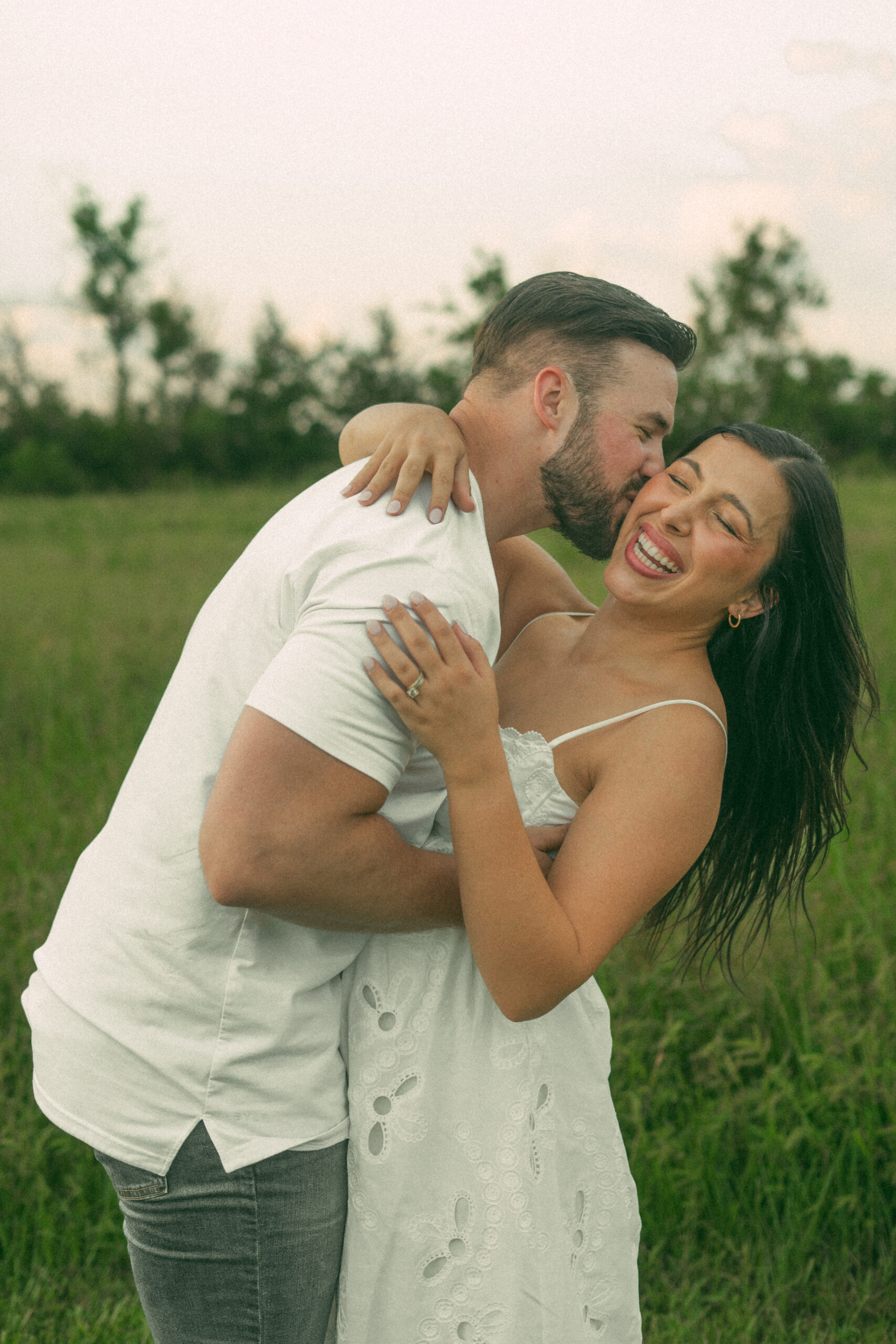 candid couples field photshoot inspired by film